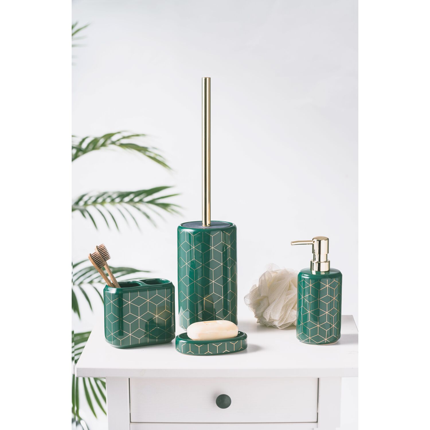 Ashley Soap Dispenser - Emerald Image 3