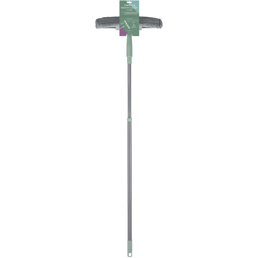JVL Cleaning 3-in-1 Grey Extendable Microfibre Window Cleaner Image 7