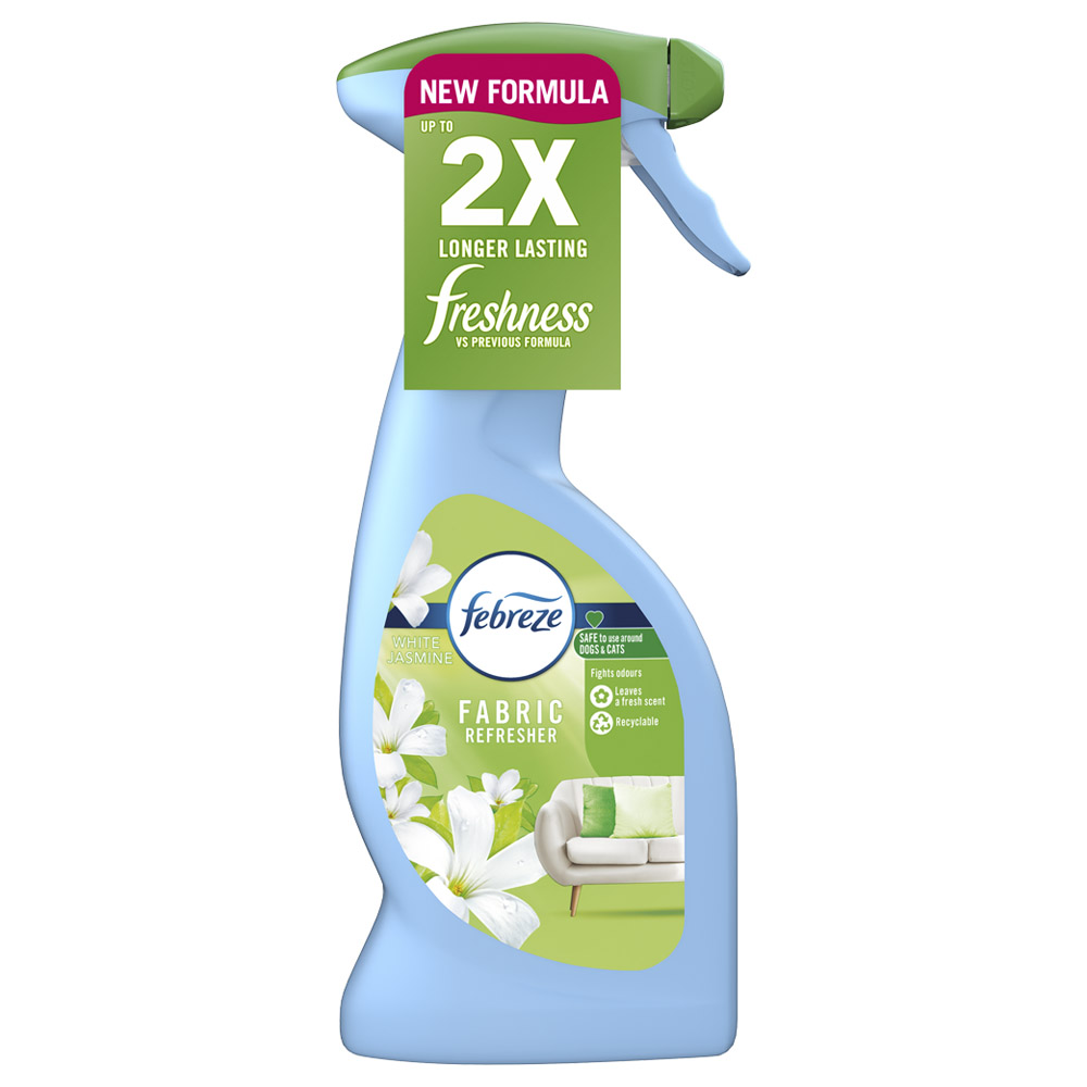 Febreze White Jasmine Fabric Freshener 375ml Image 1