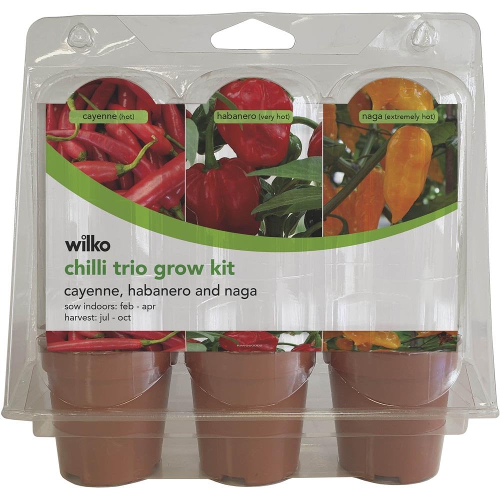 Wilko Chilli Trio Grow Kit Image 1