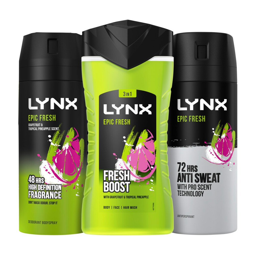 Lynx Epic Fresh Trio Washbag Gift Set Image 2