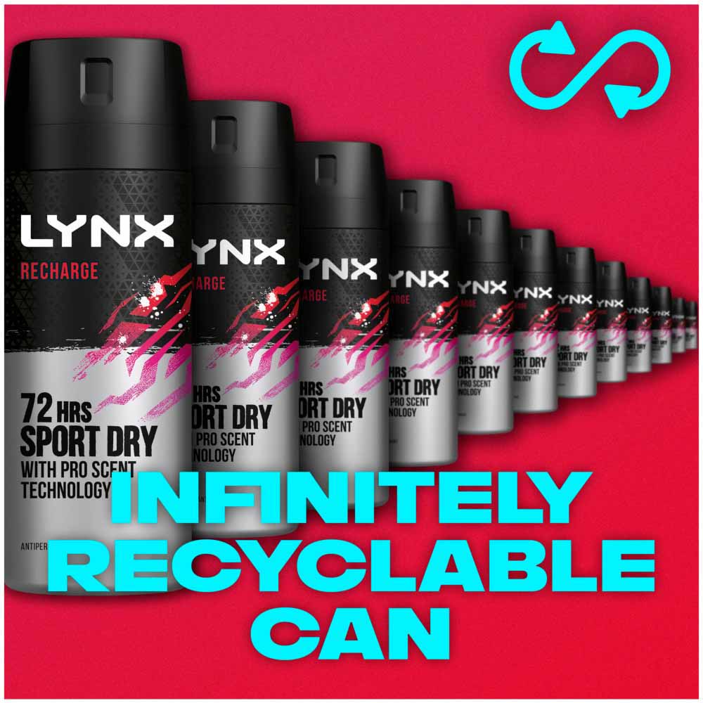 Lynx Lynx Recharge Anti-perspirant Deodorant Spray 150ml Image 6