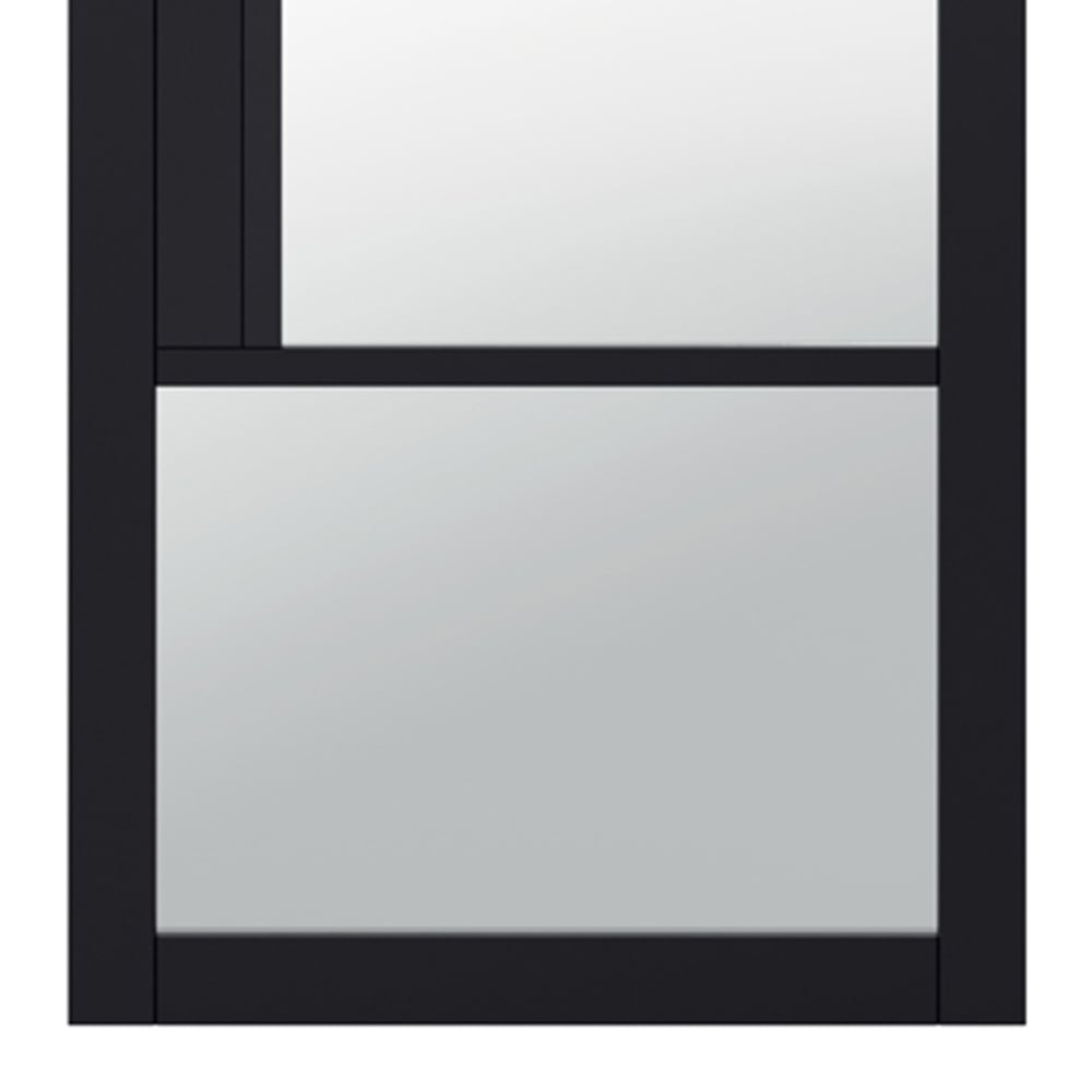 LPD Chelsea Black 4L Clear Glazed Internal Door 1981 x 762mm Image 3
