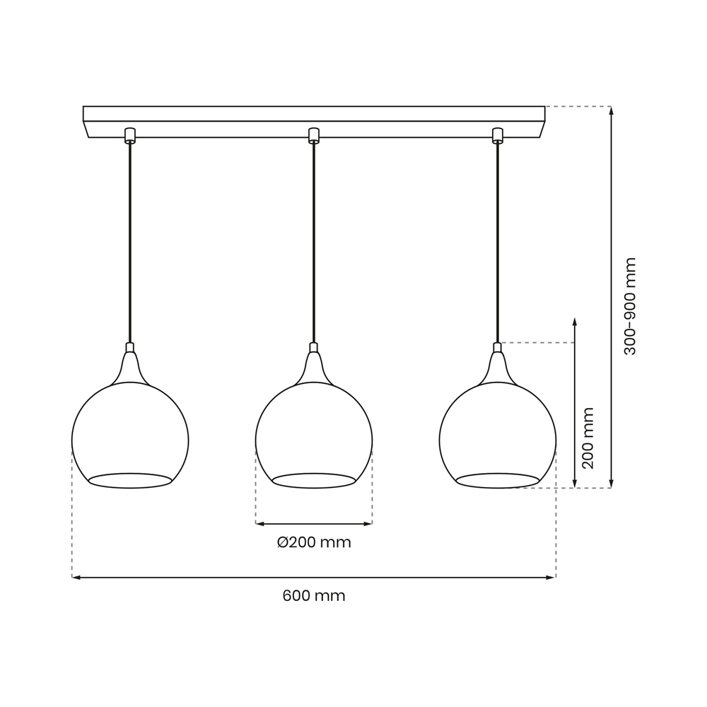 Milagro Monte Silver Pendant Lamp 230V Image 6