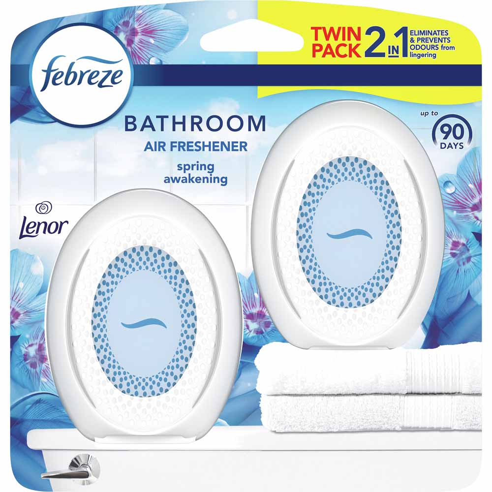 Febreze Spring Awakening Bathroom Air Freshener 2 Pack Image 1