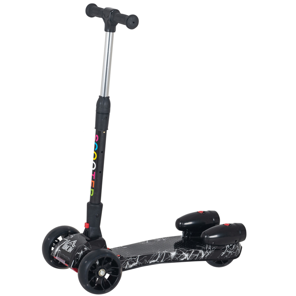 Tommy Toys Black 3 Wheel Rechargeable E Scooter Image 1