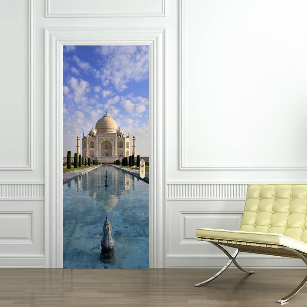 Walplus Taj Mahal Door Mural Image 3
