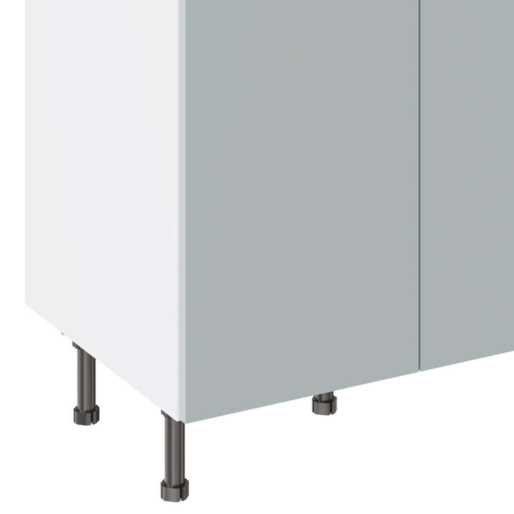 Kitchen Kit Slab Supermatt Aquamarine Base Kitchen Cabinet Flatpack 800mm Image 3