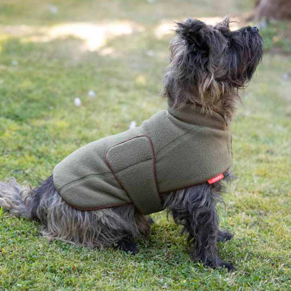 House Of Paws X-Large Dog Green Fleece Coat Image 4