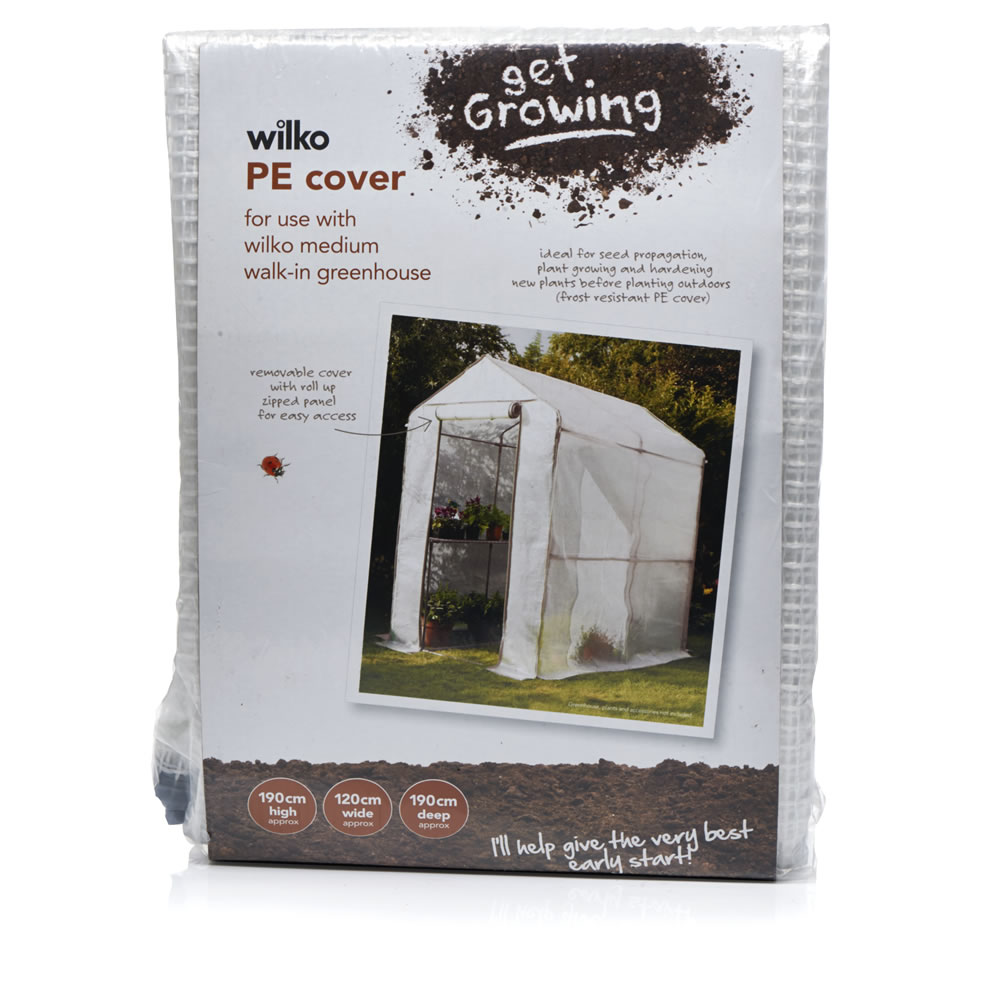 Wilko Walk-in PE Greenhouse Cover and Staging Image