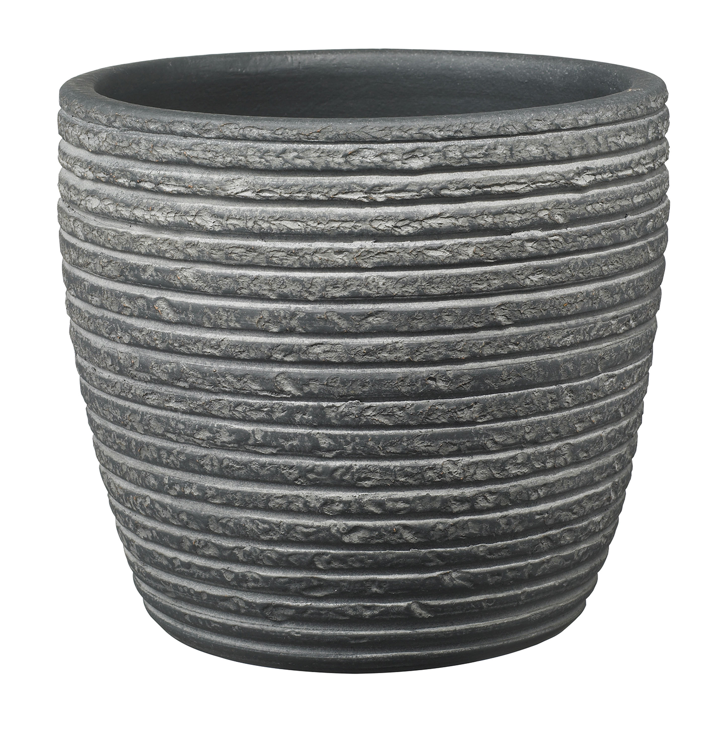 Porto Anthracite Plant Pot - 12cm Image