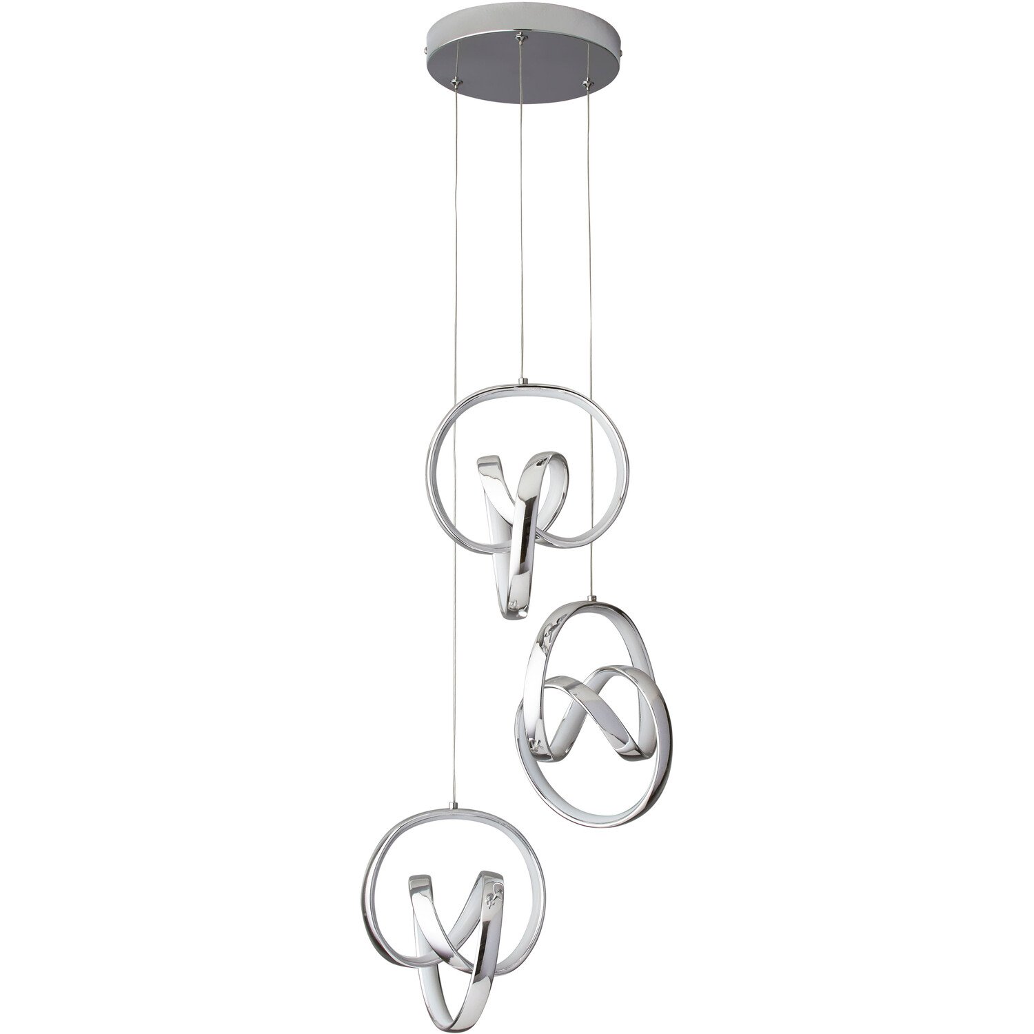 LED Chrome Echo Cluster Droplet Spheres  Ceiling Light Image 2