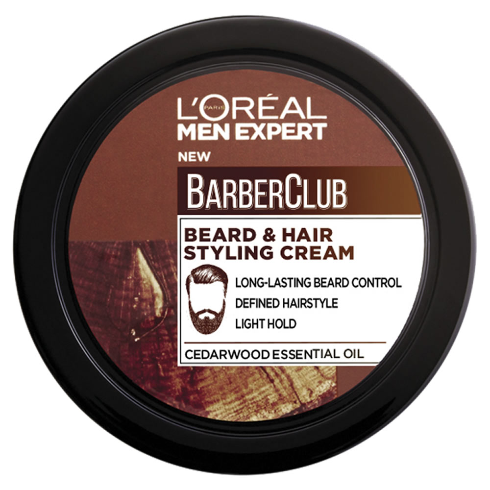L'Oreal Men Expert Barber Club Beard and Hair Styling Cream 75ml Image 1