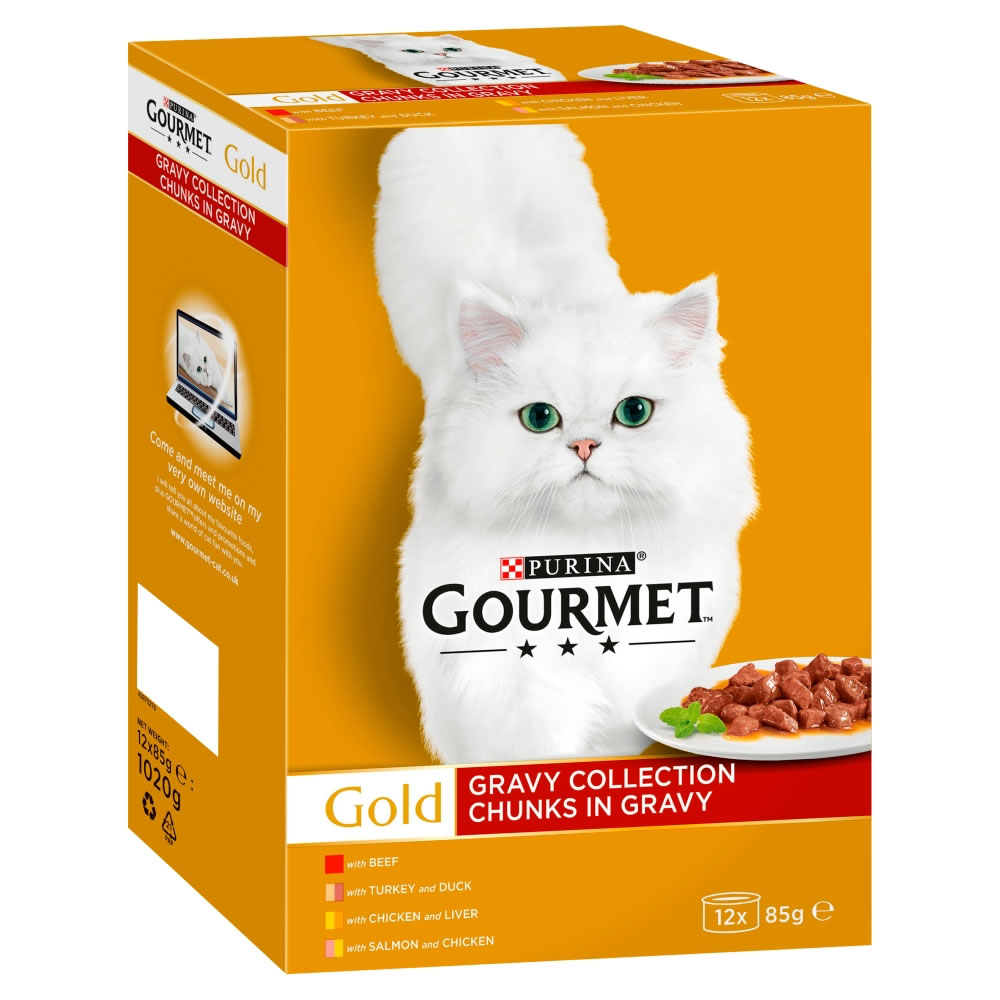Gourmet Gold Gravy Collection Cat Food Multipack 12 x 85g Image 2
