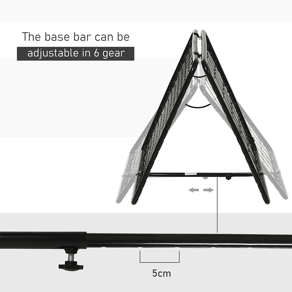 HOMCOM Adjustable Double Sided Rebounder Net 75 x 75cm Image 5
