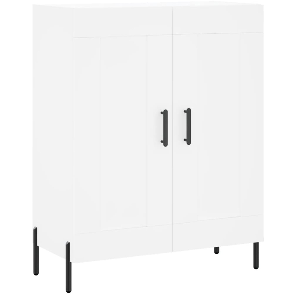 vidaXL 2 Door White Sideboard Image 2