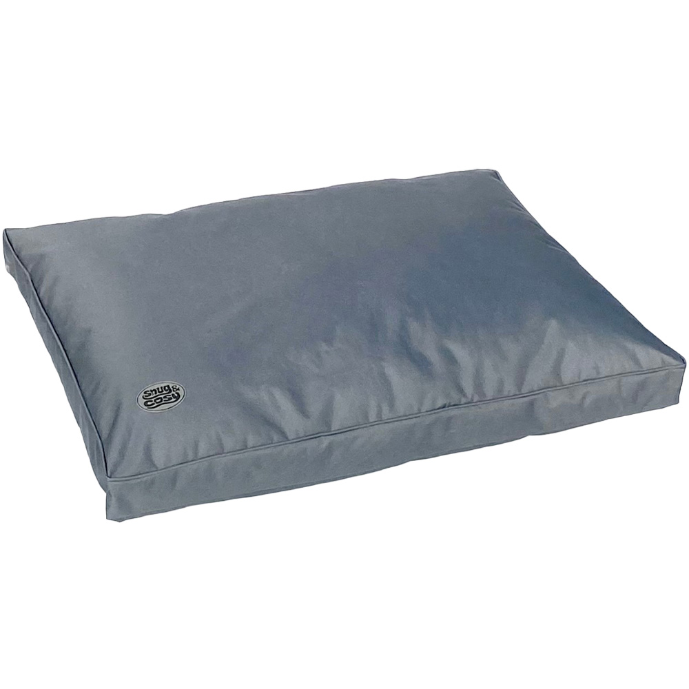 Snug & Cosy Pescara Large Rectangle Grey Dog Lounger Bed Image 1