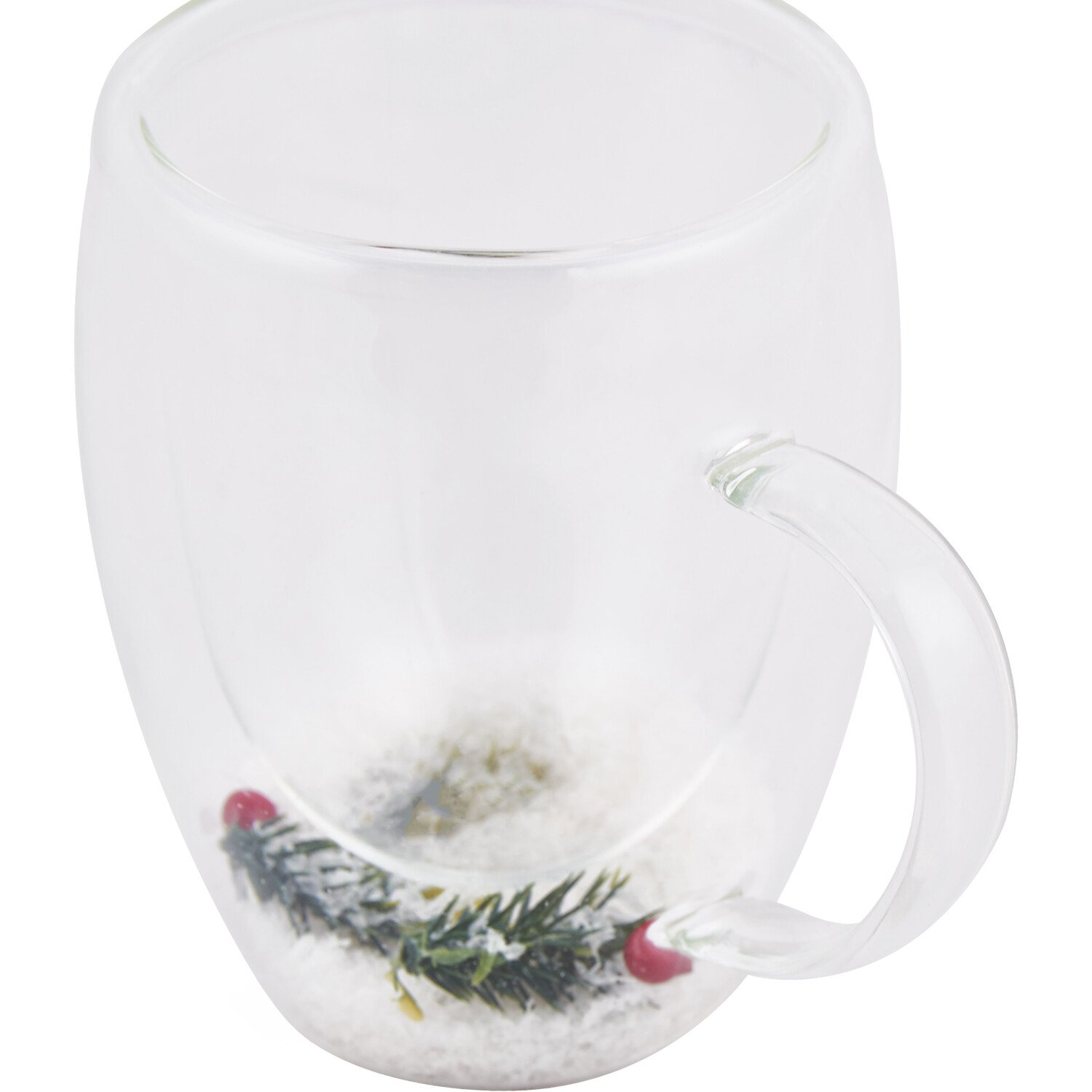 Wreath Double Wall Christmas Mug Image 2