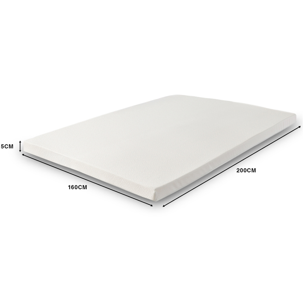 Starlight Beds European King Size Memory Foam Mattress Topper with Elastic Straps 2 inch Image 5