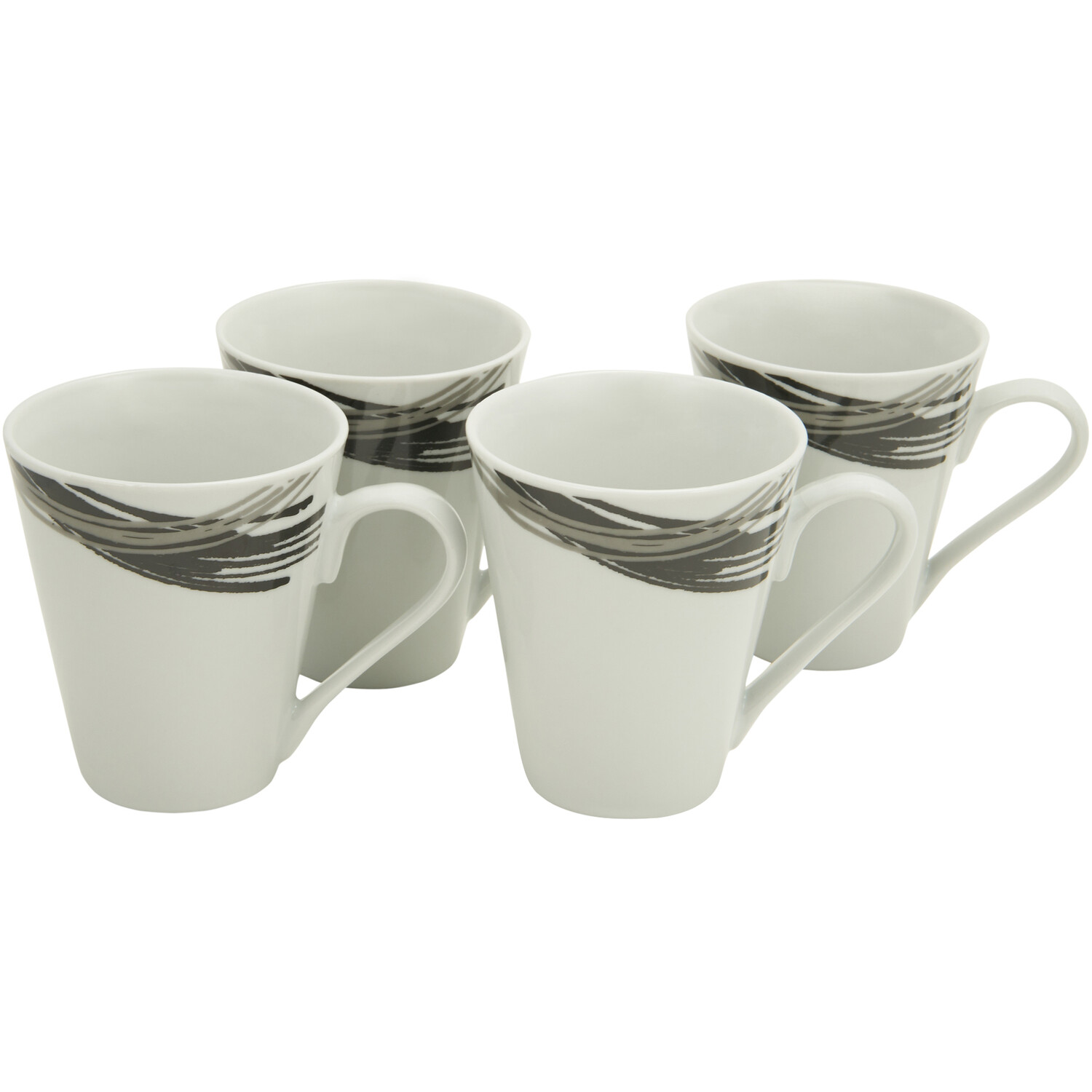 Pack of 4 Stria Mugs - White Image 1