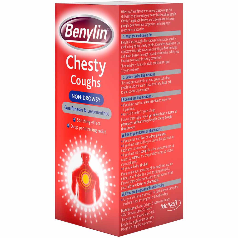 Benylin Chesty Cough Non Drowsy 300ml Image 3