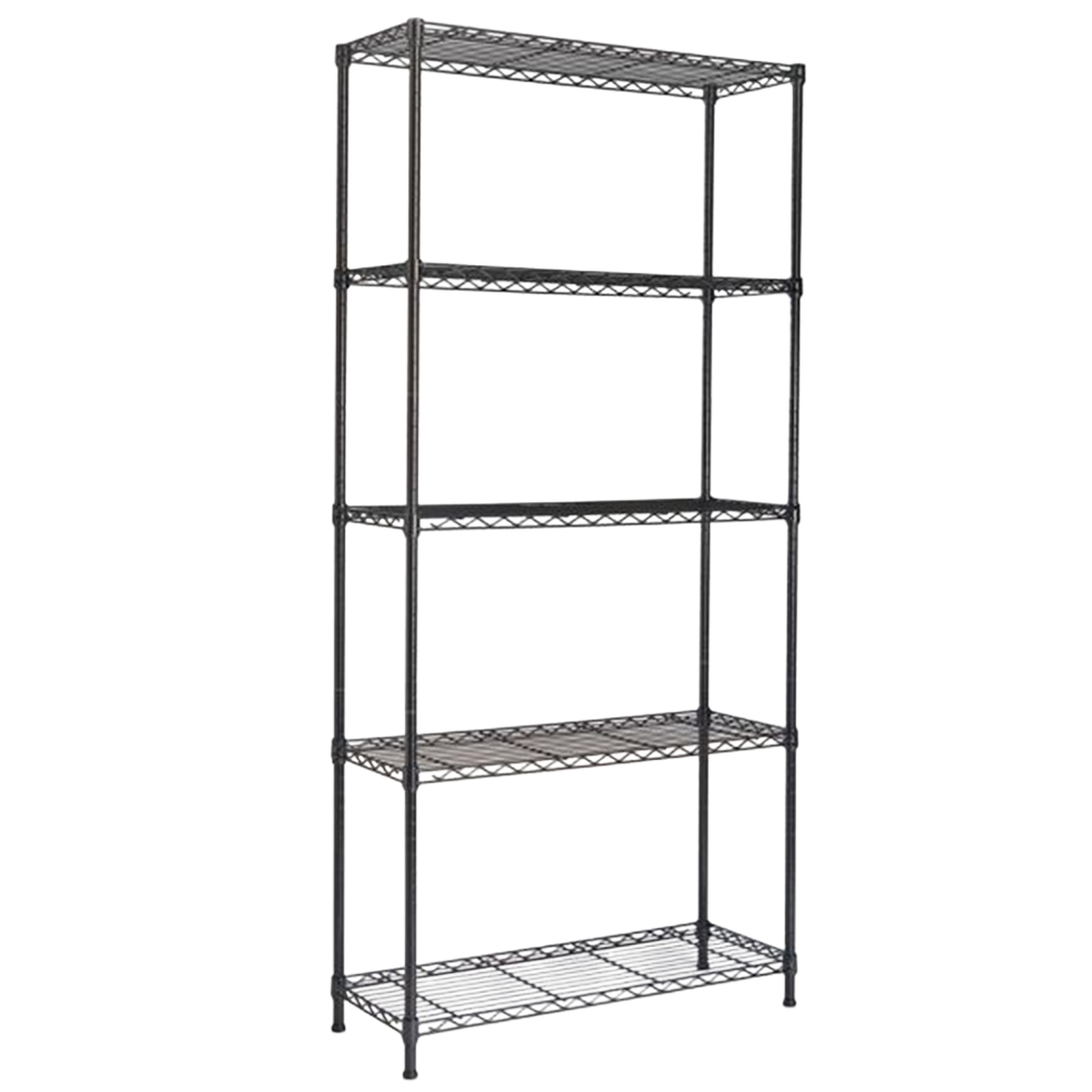 VonHaus 5 Shelf Wire Storage Rack Image 1