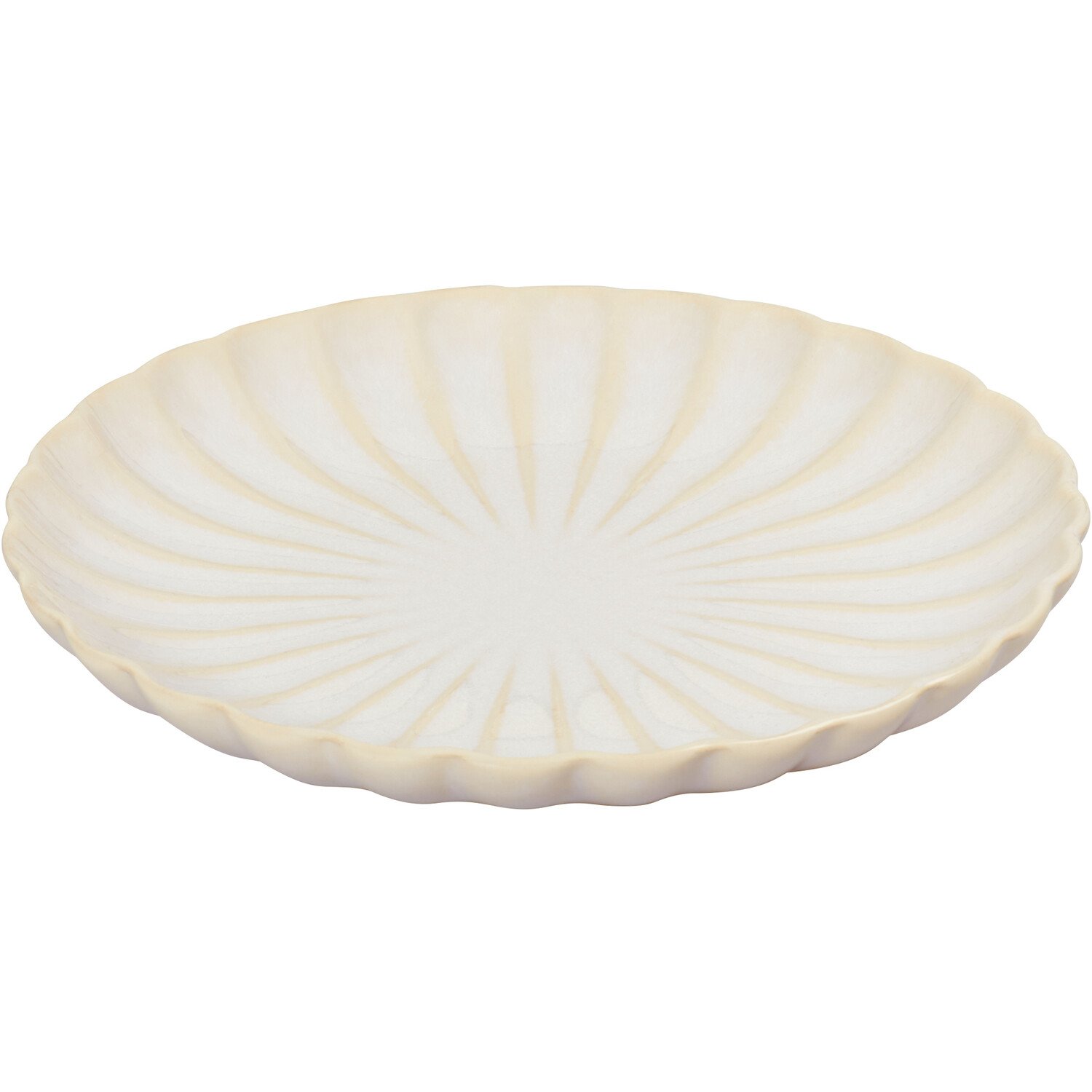 Ribbed Plate - White / Side Plate Image 3
