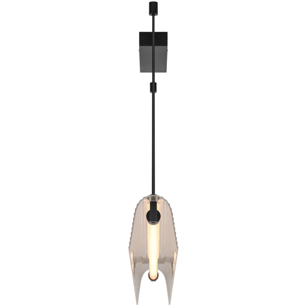 Nordlux Aliani Black Ribbed Acrylic Pendant Light Image 4