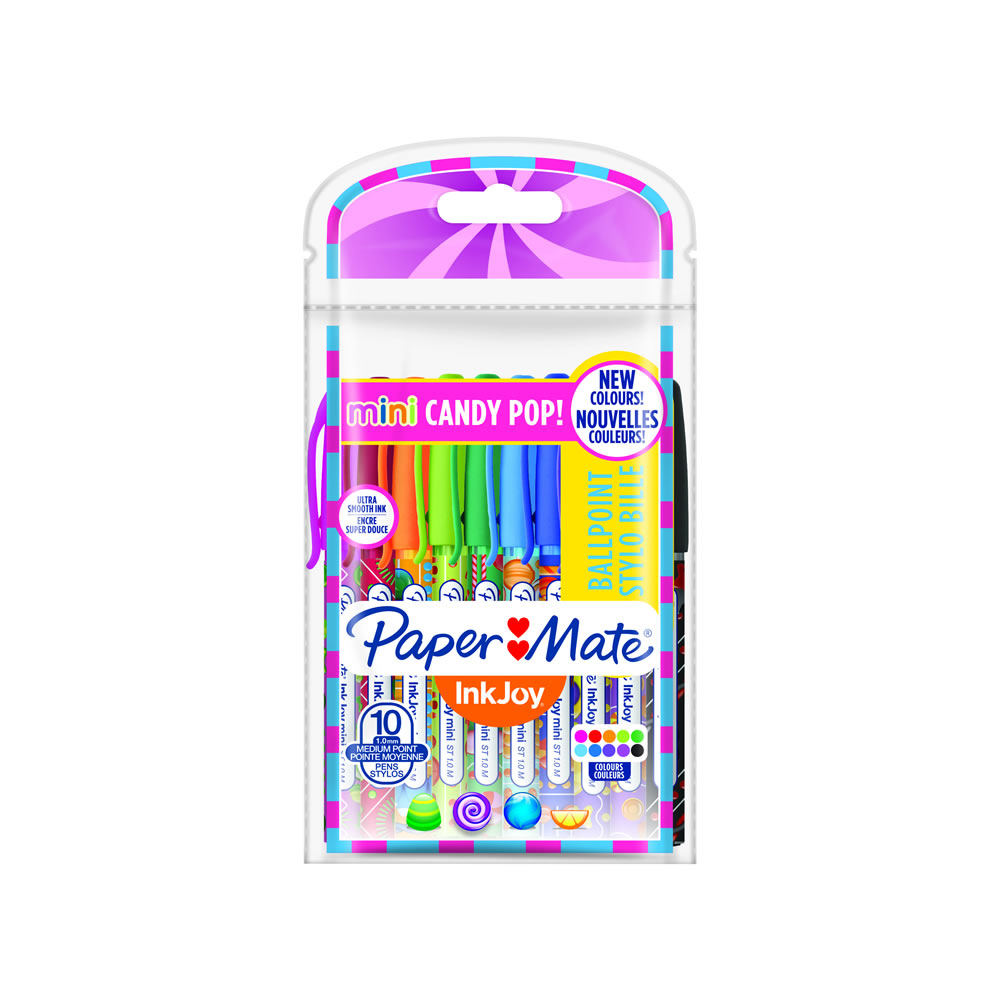 Paper Mate Inkjoy Mini Candy Pop Gel Pens 10 pack Wilko