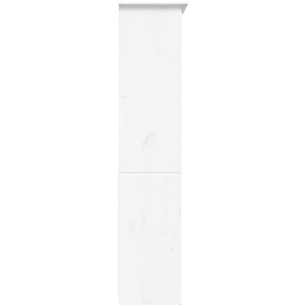 vidaXL Bodo 5 Shelf White Solid Pine Wood Bookcase Image 4