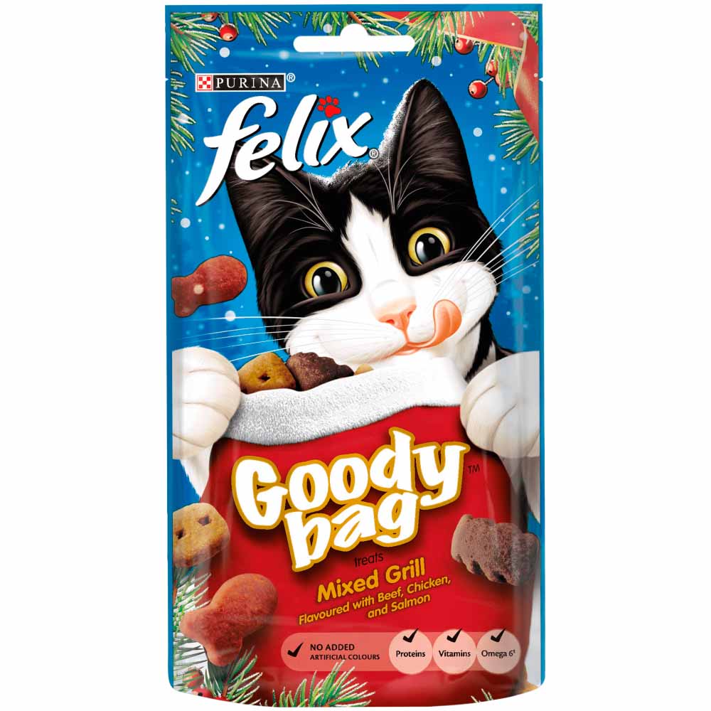 Felix Goody Bag Cat Treats Mixed Grill 60g Image 1