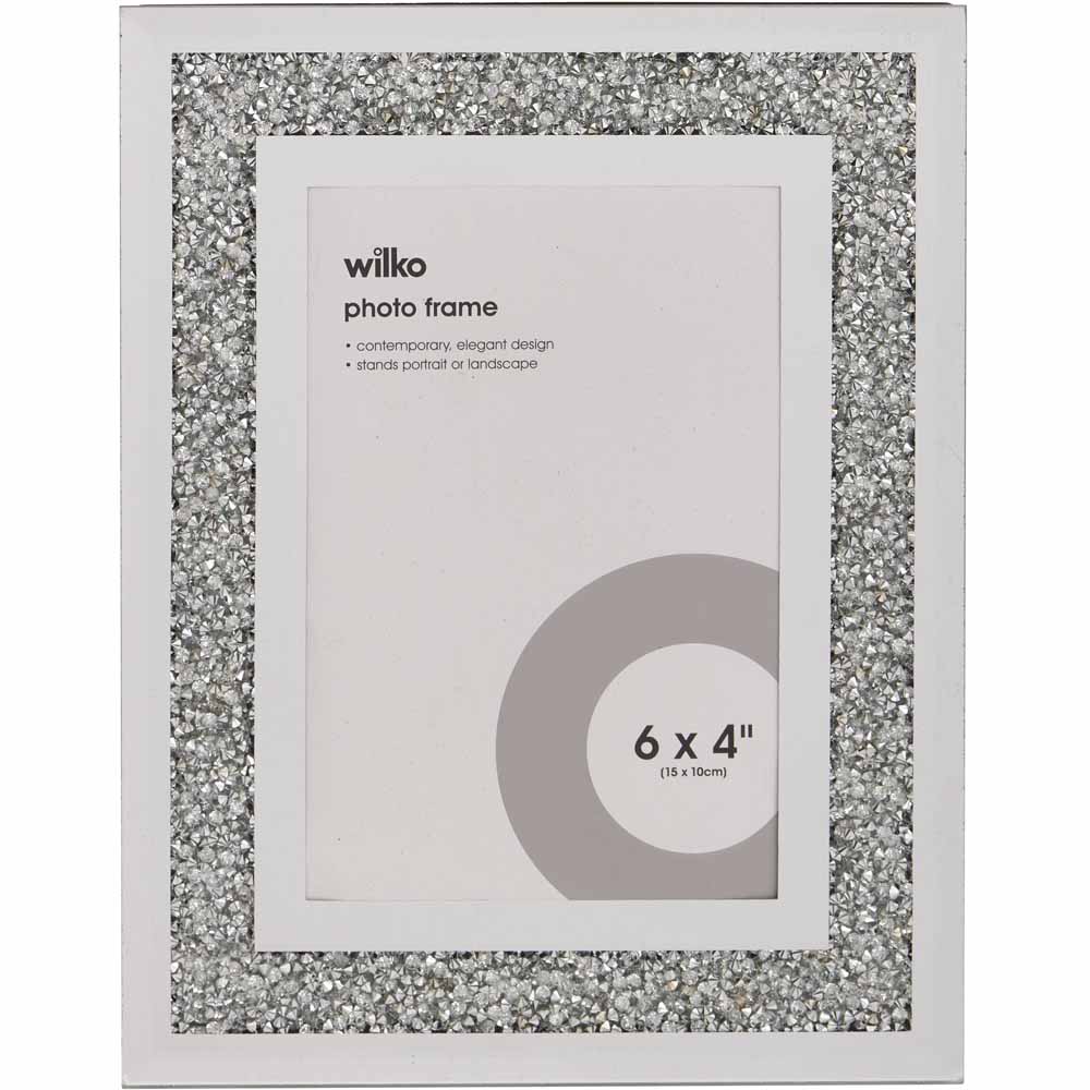 Wilko Gem Mirror Photo Frame 6 x 4 Inch Image 1