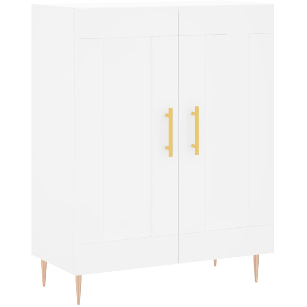vidaXL 4 Door White Highboard Image 7