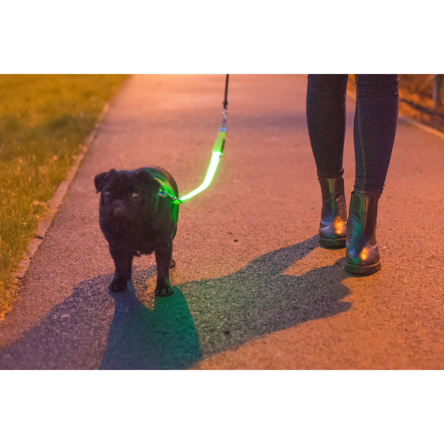 HiVis Flashing Dog Lead Extension - Yellow Image 2