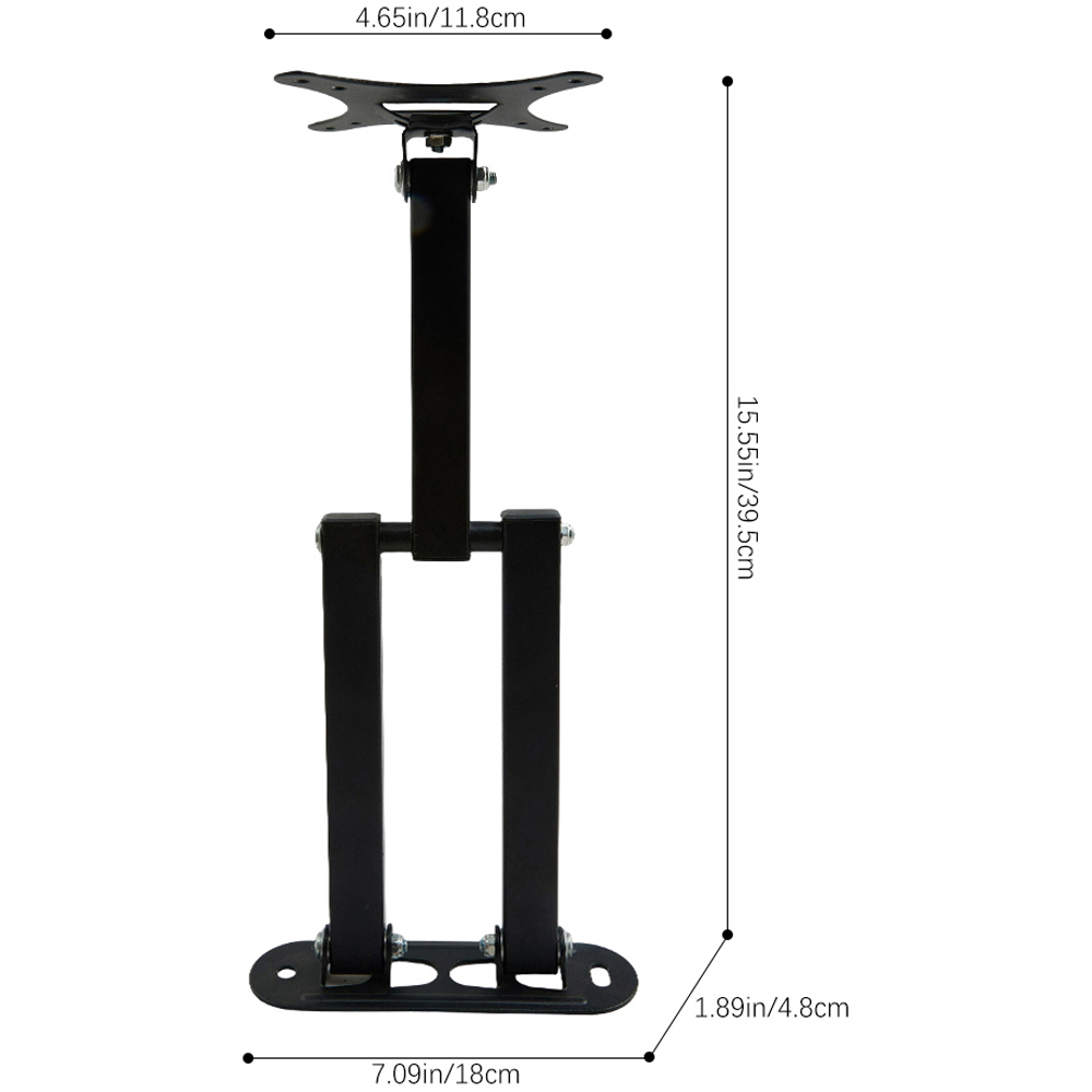 Living and Home 10-26 inch Black Metal TV Wall Bracket Image 8