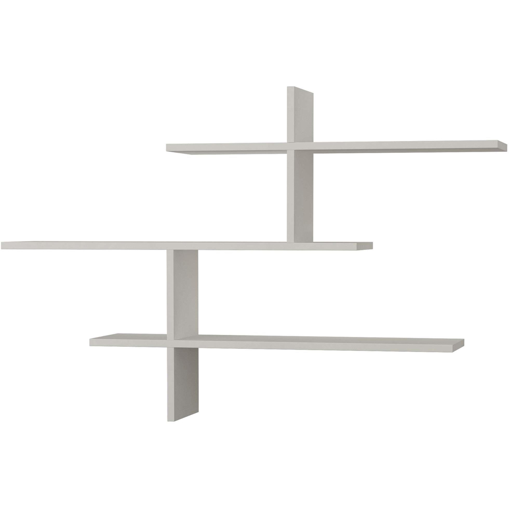 Decortie Leo White Modern Floating Shelf Image 2