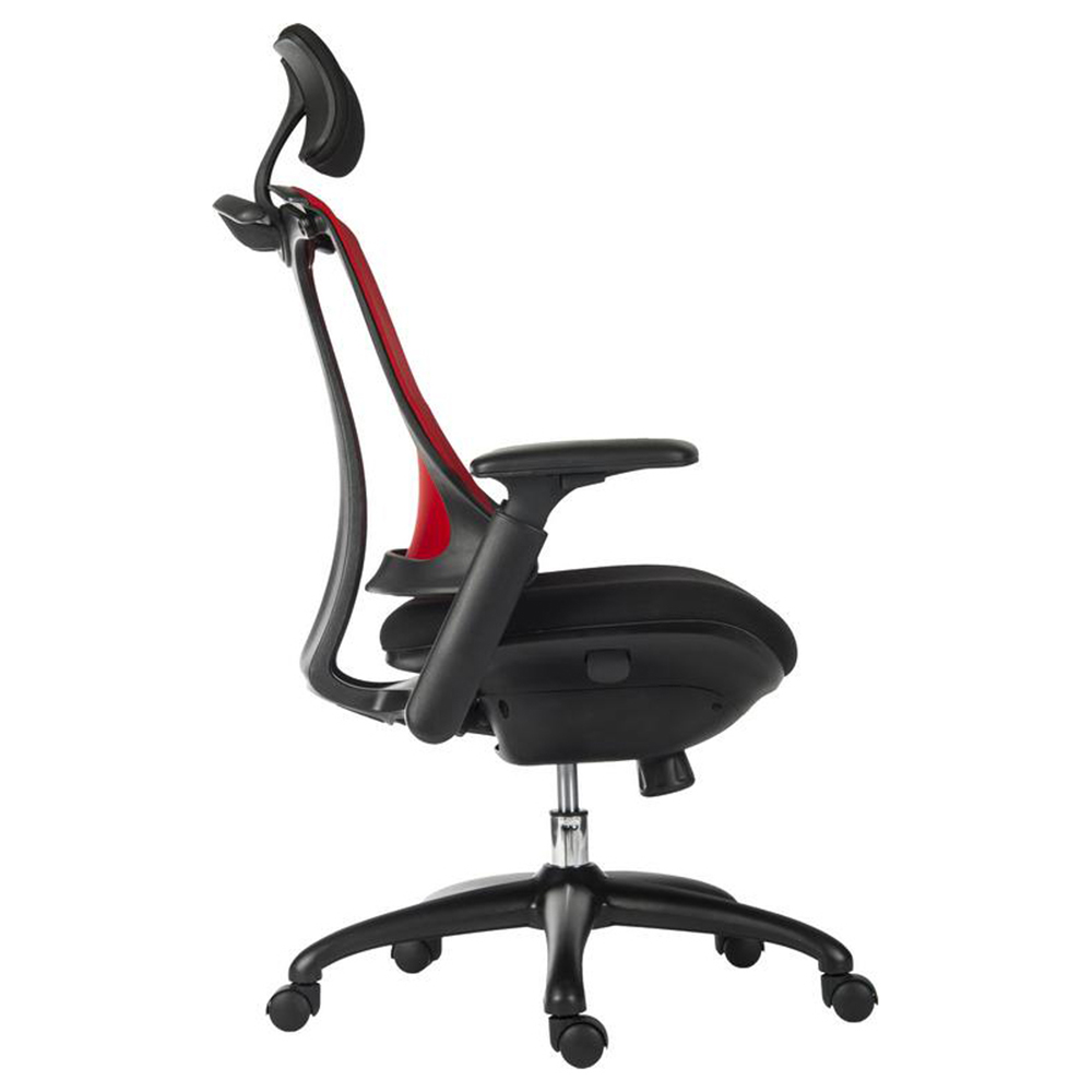 Teknik Office Rapport Mesh Desk Chair Red Image 5