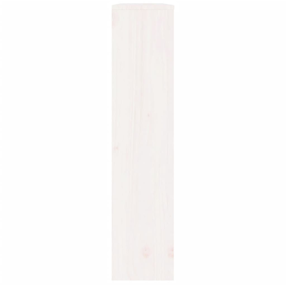 vidaXL White Solid Pine Wood Radiator Cover 108.5 x 19 x 84cm Image 5