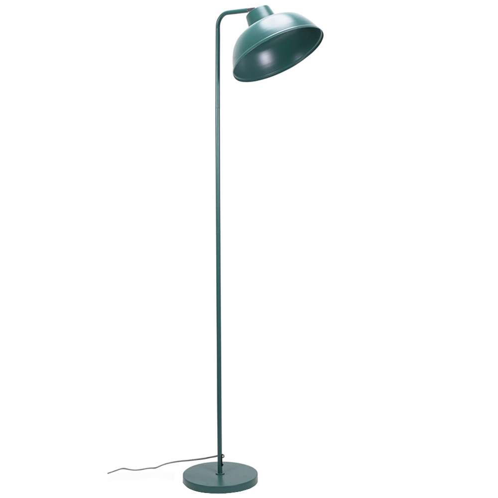 ValueLights Morris Teal Retro Dome LED Floor Lamp Image 1
