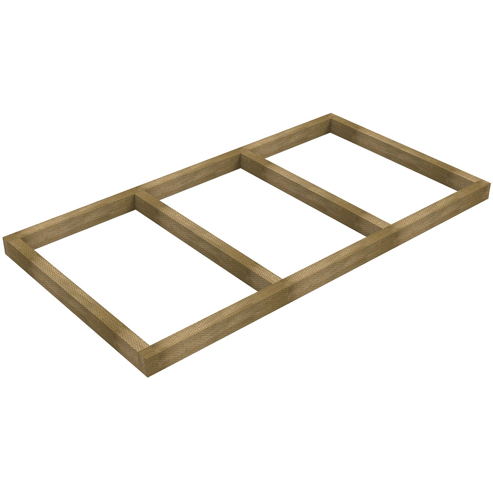 Forest Garden 6 x 3ft Wooden Shed Base Image 1