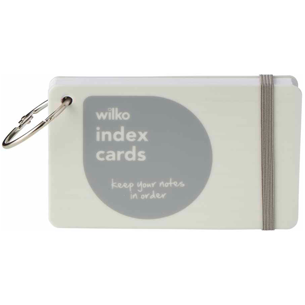 Wilko Ring Bound Index Cards 100 Sheets Image 1