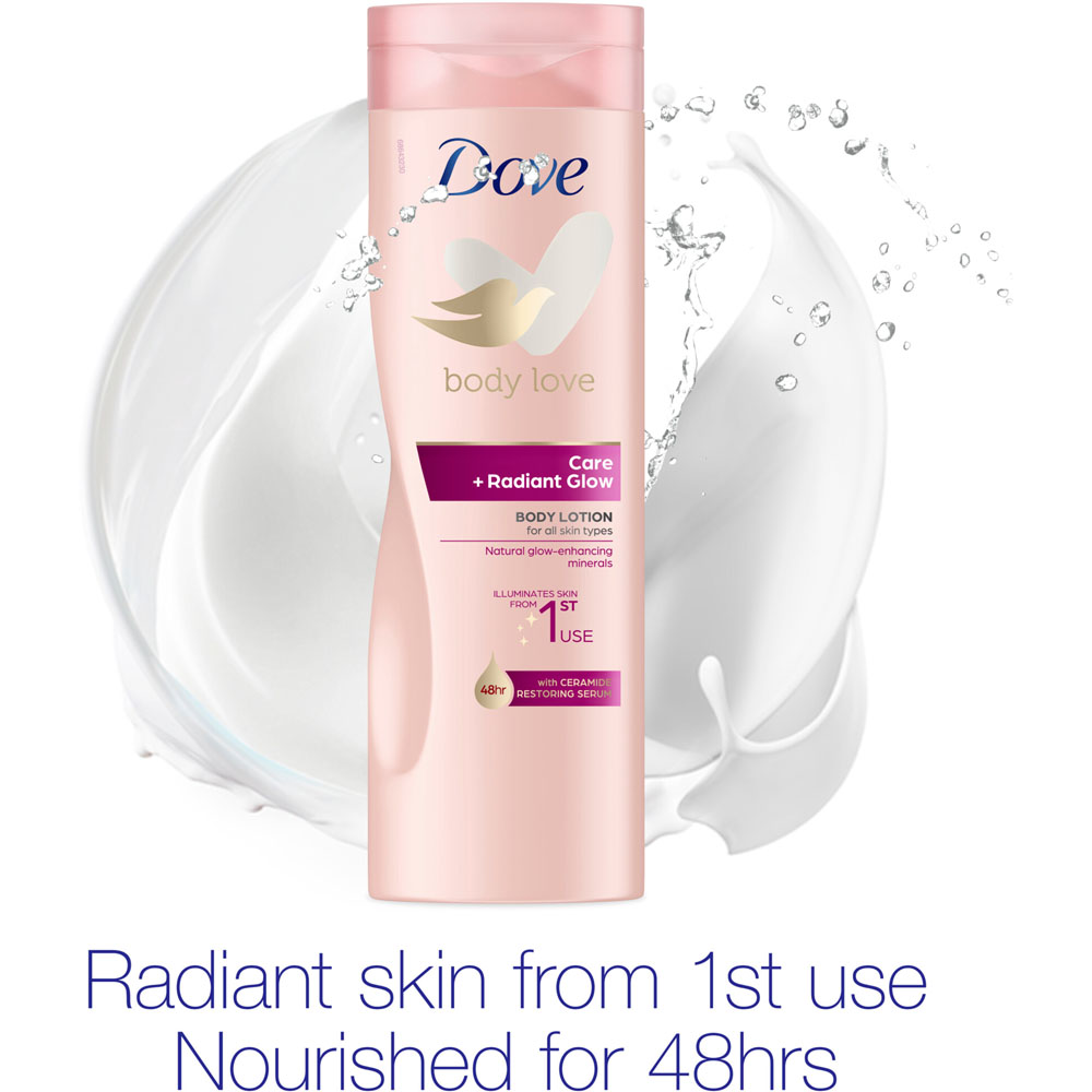 Dove Lotion Care and Glow Body Lotion 400ml Image 5