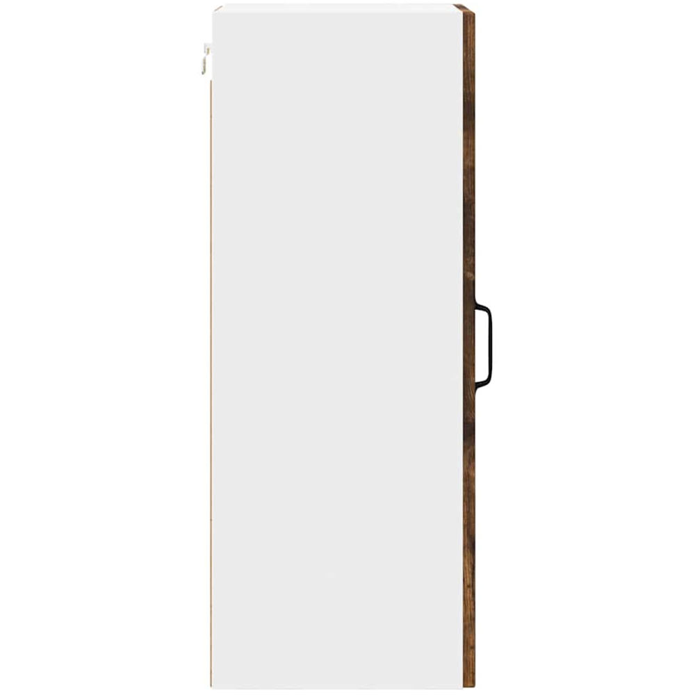 vidaXL Kalmar Single Door Smoked Oak Wall Kitchen Cabinet 2 Pack Image 7