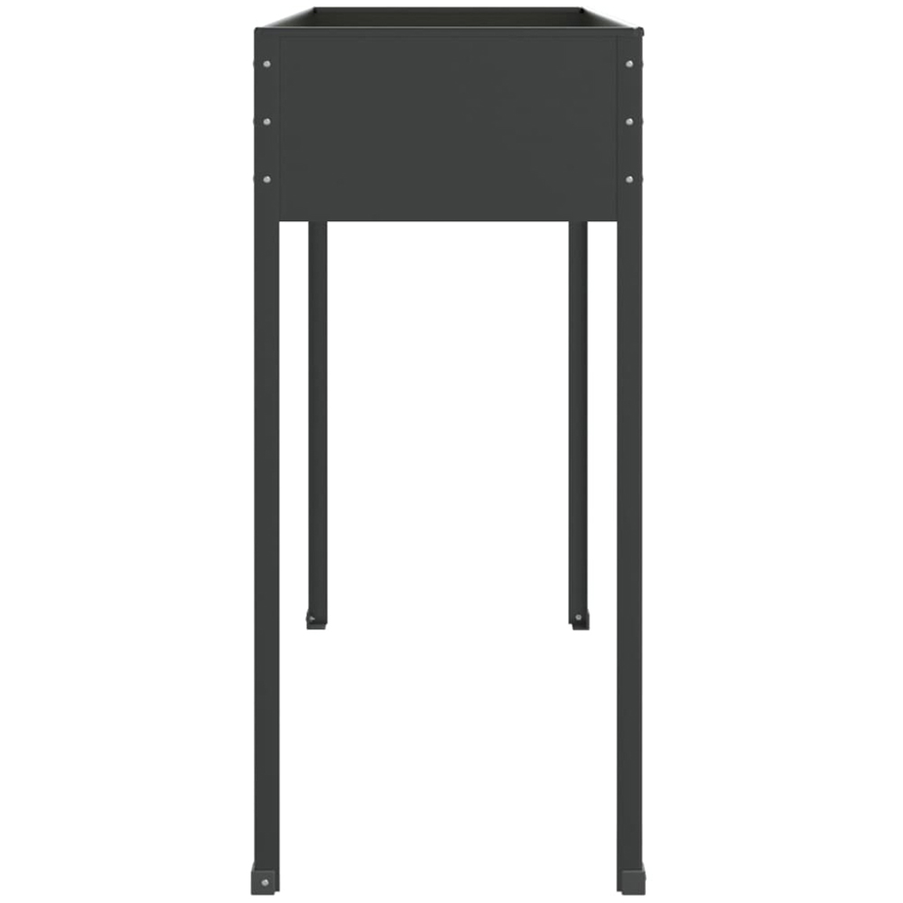 vidaXL Anthracite Galvanised Steel Garden Planter 90 x 40.5 x 100.5cm Image 4