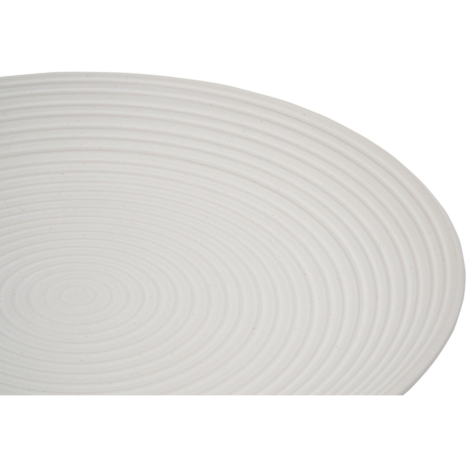Genoa Ribbed Plate - Cream / Dinner Plate Image 2