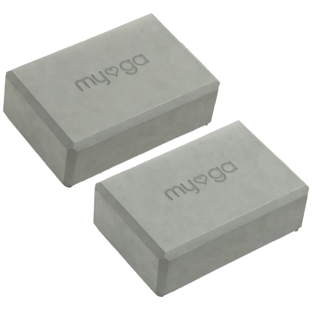 Myga Grey Yoga Block 2 Pack Image 1