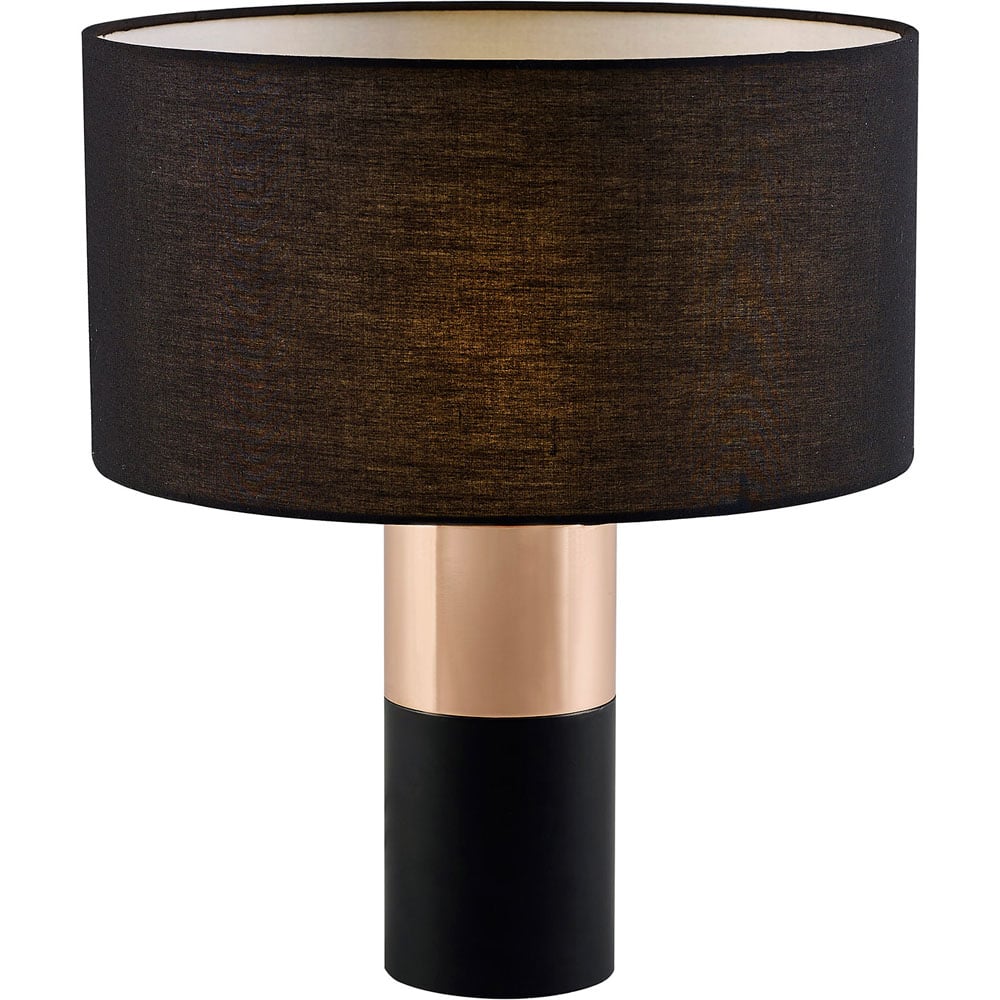 Teamson Home Ayden Black and Brass Finish Table Lamp Image 3