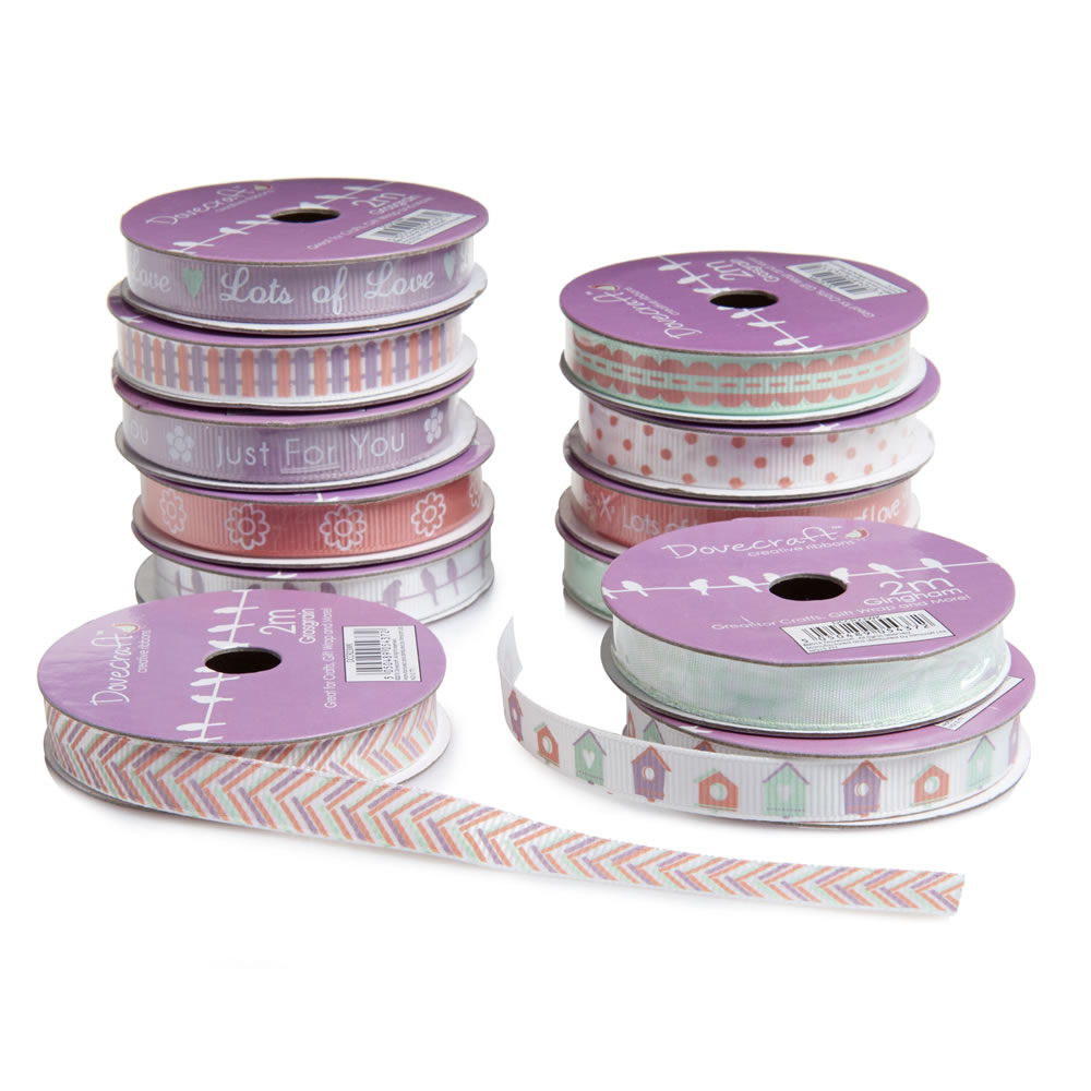 Dovecraft Ribbon Reels 2m Assorted Image