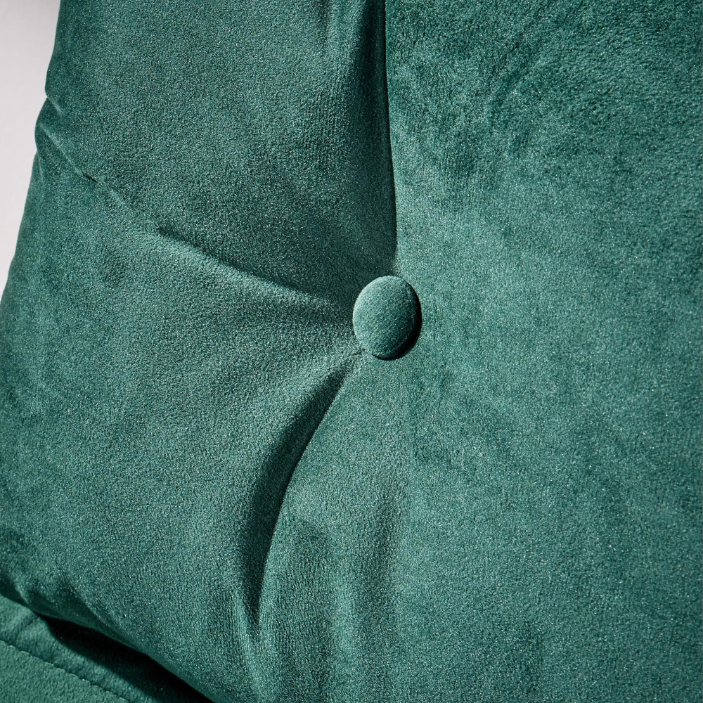Home Source Morella Single Seater Green Velvet Folding Sofa Bed with Pillow Image 5