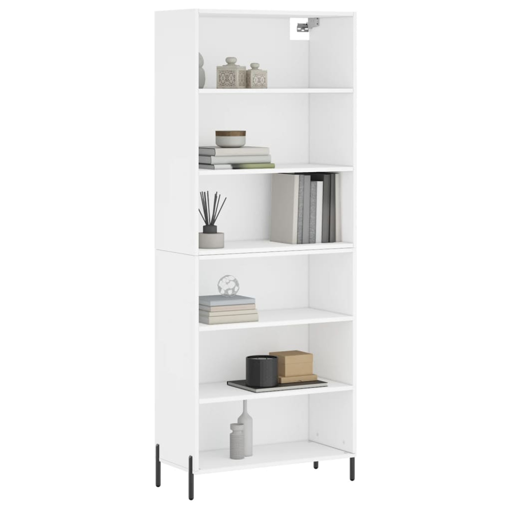 vidaXL 6 Shelf White Highboard Image 3
